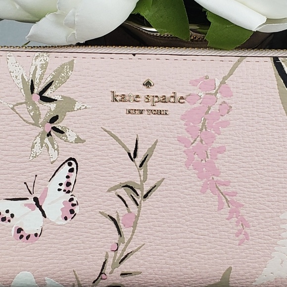 💞HP💞Kate Spade Neda Briar Lane Botanical Wallet - Picture 5 of 8